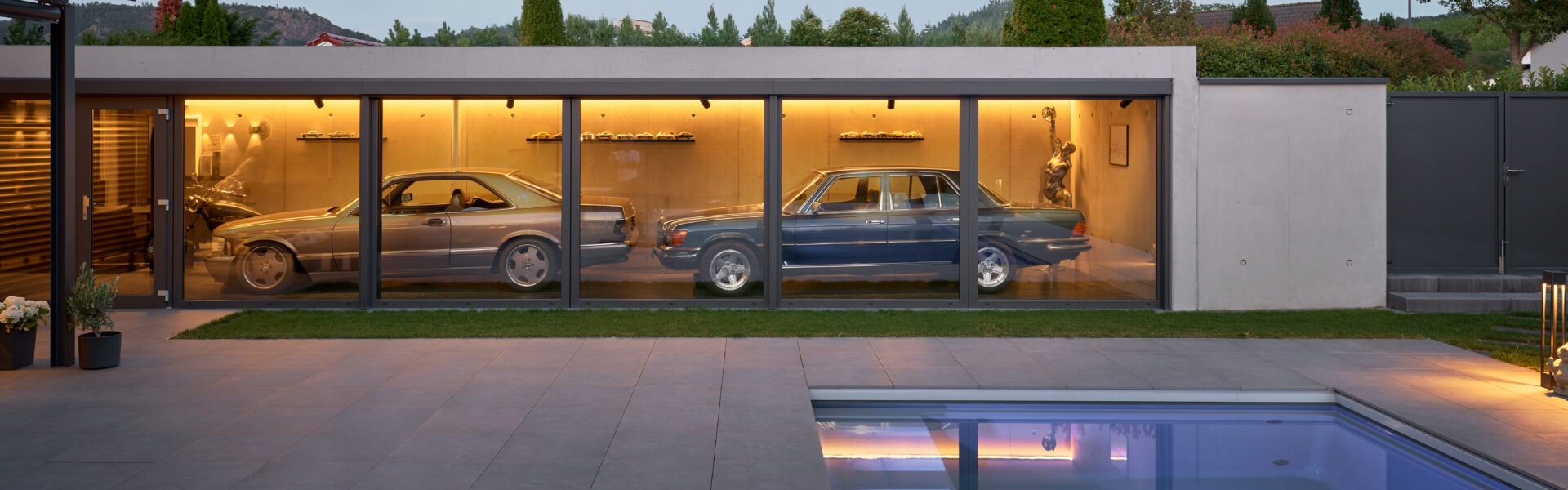 Showgarage für besondere Aussichten.